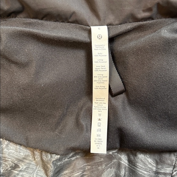Lululemon Transformable Parka Black Size 6 Long Vest Removable Sections Down - Picture 12 of 16